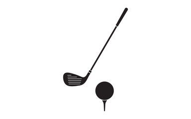 Hockey Player and Stick Silhouette Vector Illustration — Sport Equipment and Athlete Icon DesignWeb