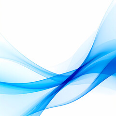 Obraz premium Abstract blue flowing lines graphic design with transparent background