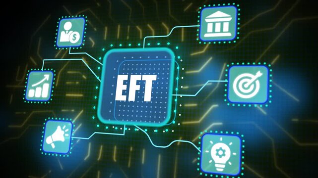 Exchange Traded Fund and Stock Market Investment. Internet, network and business concept. ETF financial trading.