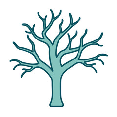 Bare Tree with Branches Icon for Web and Graphic Design