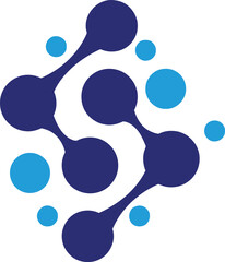 Technology Letter S Connection Community Logo  Icon Vector PNG Transparent Background EPS SVG