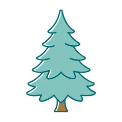 Evergreen Conifer Tree Icon for Web and Graphic Design