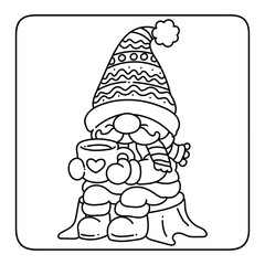 Bold and Easy Christmas Gnome Coloring Pages, Christmasgnome, cute candle with holly bold & easy cute christmas coloring page, Whimsical Gingerbread House Coloring Pages for Kids & Adults, 