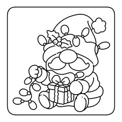 Bold and Easy Christmas Gnome Coloring Pages, Christmasgnome, cute candle with holly bold & easy cute christmas coloring page, Whimsical Gingerbread House Coloring Pages for Kids & Adults, 