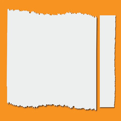 Torn Lined Paper on Pink Background – Realistic Ripped Notebook Page Texture for Scrapbook, Collage, and Design Projects