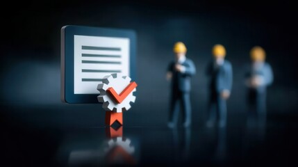 A grand Appreciation ceremony where teamwork and collaboration lead to an award, an achievement proudly displayed on a certificate and followed by an official announcement