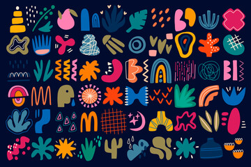Seamless colorful numbers pattern vector illustration design wallpaper texture art set