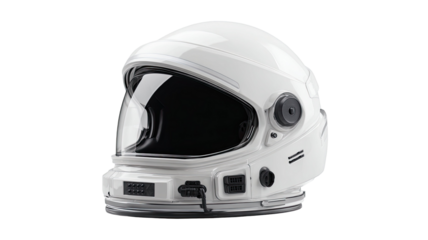 space helmet astronaut gear white background futuristic head protection outer space exploration technology equipment astronaut suit
