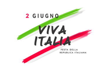 Vibrant italian flag colors representing national pride and celebration on june 2nd