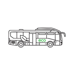 Electric Green Bus Icon Design