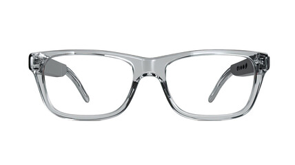 smart glasses modern wearable technology eyewear device with built in camera and sensors isolated on white background
