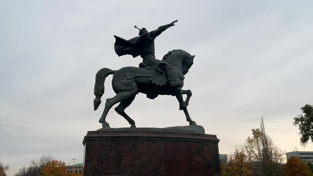 Amir Temur monument in Tashkent city