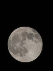 full moon over black