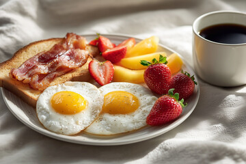 breakfast with coffee