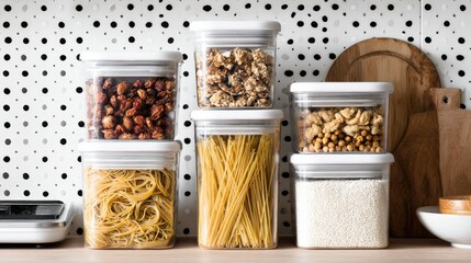 plastic containers with white rubber lids