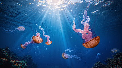 jellyfish in aquarium