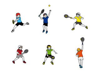 テニス男子イラスト