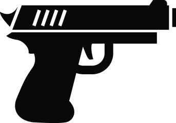 vector illustration of a gun