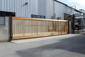 Industrial Warehouse Sliding Gate System For Secure Commercial Storage Facility Access Control Solutions