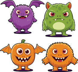 Cute monster vector illustration vector.eps