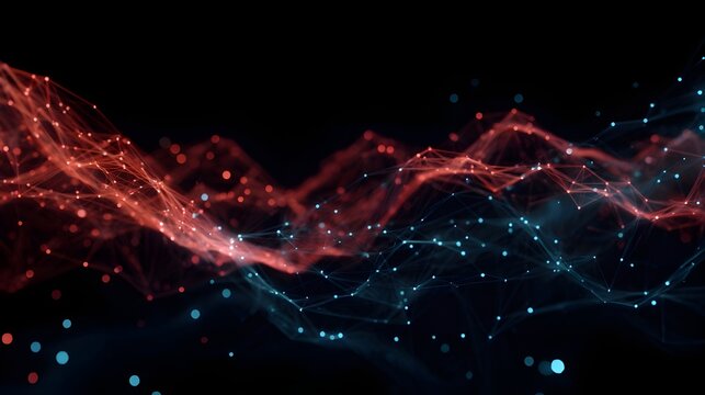 Algorithm and Data Stream Concept Harmony Visual Technology Information Flow Digital Art Design