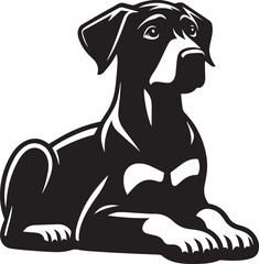 Dobermann Dog Vector