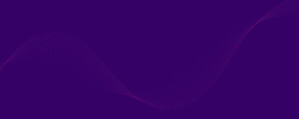 Dynamic Purple Particle Wave Background