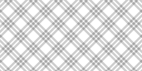Gray gingham plaid pattern background. Seamless gray checkered pattern. Seamless tartan texture with white lines creating a soft geometric design for fabric, wallpaper, and wrapping paper.