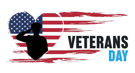 Veterans Day and American Patriotism Honoring Soldiers with U.S