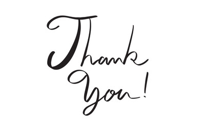 Thank you text font calligraphy hand written lettering script black color object icon thank you message banner word gratitude thanksgiving drawing template thank you label sticker phrase thank you art