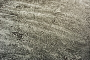 Abstract pattern of destroyed wood layer- top view on wooden table background. Empty template for graphic design elements