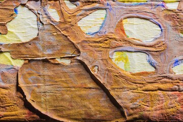 Fototapeta premium Impressionism as art abstract background. Paint texture closeup