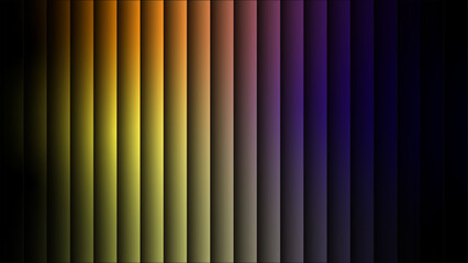 Vibrant purple and peach gradient with shimmering wave pattern. Neon-inspired light distortion on soft-toned glass. The neon-inspired hues highlight