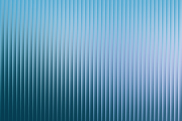 Obraz premium Abstract Blue Vertical Ribbed Glass Texture Background.