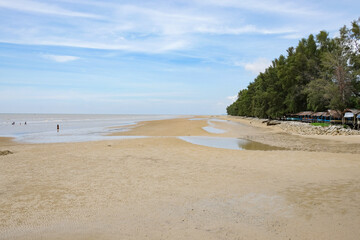 Beautiful view of Tanjung Lapin Beach, Rupat Island