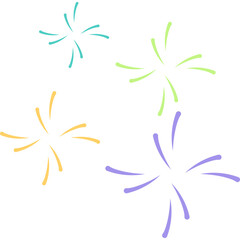 New Year Fireworks Decoration