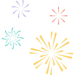 New Year Fireworks Decoration