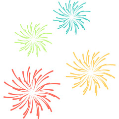 New Year Fireworks Decoration