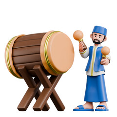 Muslim 3D Character Illustration Set Featuring Islamic Activities Eid Celebration Ramadan Prayer Cultural Holiday Tradition and Family Moments 