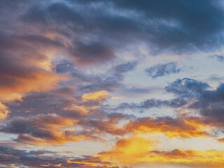 colorful sunset clouds .nature background