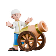 Muslim 3D Character Illustration Set Featuring Islamic Activities Eid Celebration Ramadan Prayer Cultural Holiday Tradition and Family Moments 