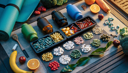 Supplements Vitamins Healthy Lifestyle Nutritional Health Wellness Products