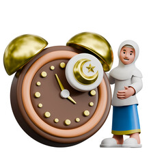 Muslim 3D Character Illustration Set Featuring Islamic Activities Eid Celebration Ramadan Prayer Cultural Holiday Tradition and Family Moments 