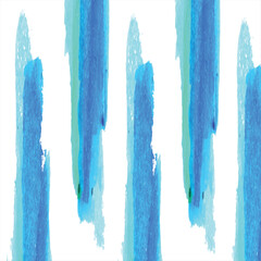 Vibrant Blue and Green Watercolor Brush Strokes – Abstract Hand-Painted Artistic Texture for Creative Design
