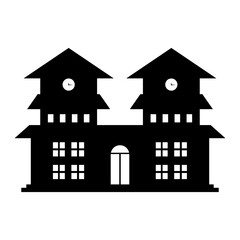 School Building Silhouette