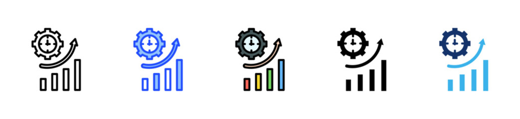 Performance Tracking Icon Collection With Multiple Styles