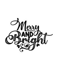 Merry and Bright svg