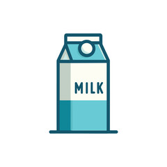 vector illustration of a milk bottle