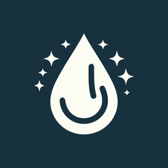 vector illustration of a om symbol on a blue background