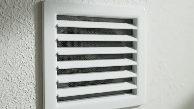 White wall vent with protective cover 84265211 1
